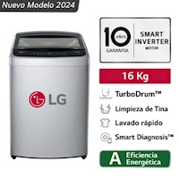 LAVADORA LG TURBODRUM CARGA SUPERIOR 16KG WT16DVTB - GRIS